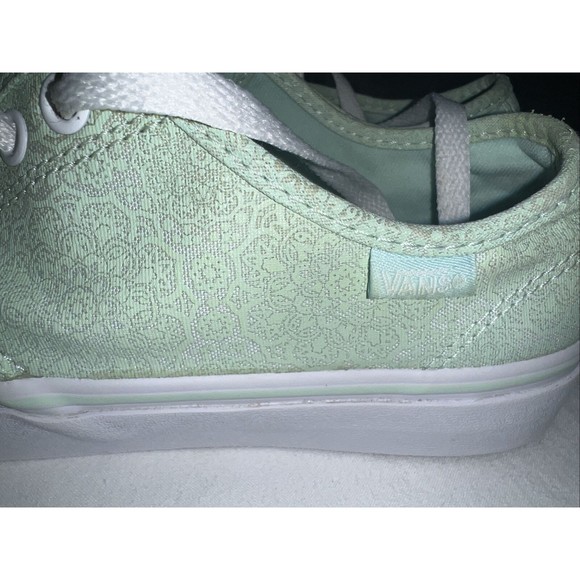 Size 8 - VANS Authentic Off The Wall Green - Picture 7 of 10